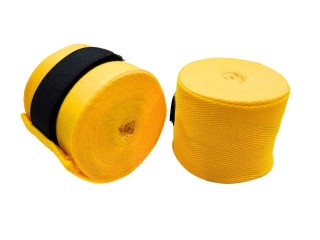 Kanong Elastic Muay Thai protectors : Yellow