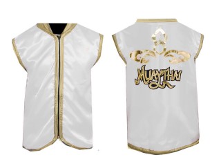 Kanong Custom Muay Thai Boxing Cornerman Jacket : KNCMJ-121-White