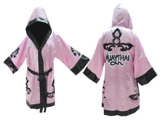 Custom Muay Thai Fight Robe : KNFIR-143-Pink