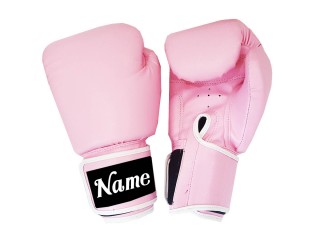 Custom Kickboxing Gloves : KNGCUST-408 Pink