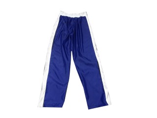 Custom kickboxing pants with name : KNPANTS-004-Retro-Blue