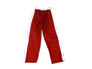 Custom kickboxing pants with name : KNPANTS-004-Retro-Red