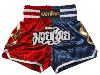 Kanong Muay Thai Shorts : KNS-143-Red-Navy