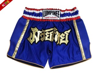 Lumpinee Child  Muay Thai Shorts : LUMRTO-006-Blue-K