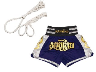 Mongkol Prajead set with Muay Thai Shorts for Children : Boran-147-Navy