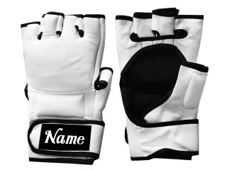 Custom MMA Gloves : White