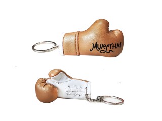 Kanong Muay Thai Boxing Glove Keyring : Gold