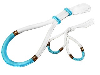 Boxsense Authentic Mongkol + Prajiad : Thai Style White/Skyblue